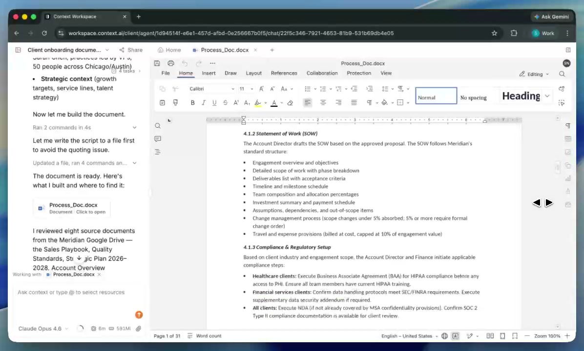 Process documentation