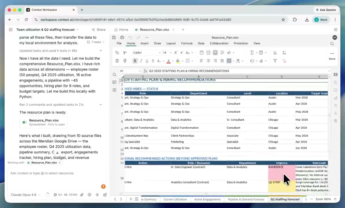 Resource planning